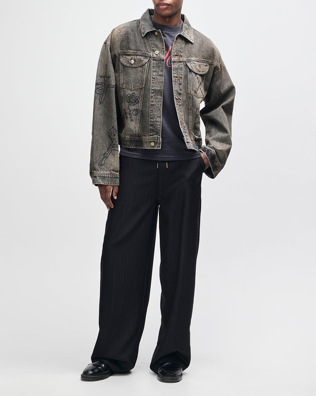Jackets | Deus Ex Machina | Mephistopheles Noir Jacket - Dirty