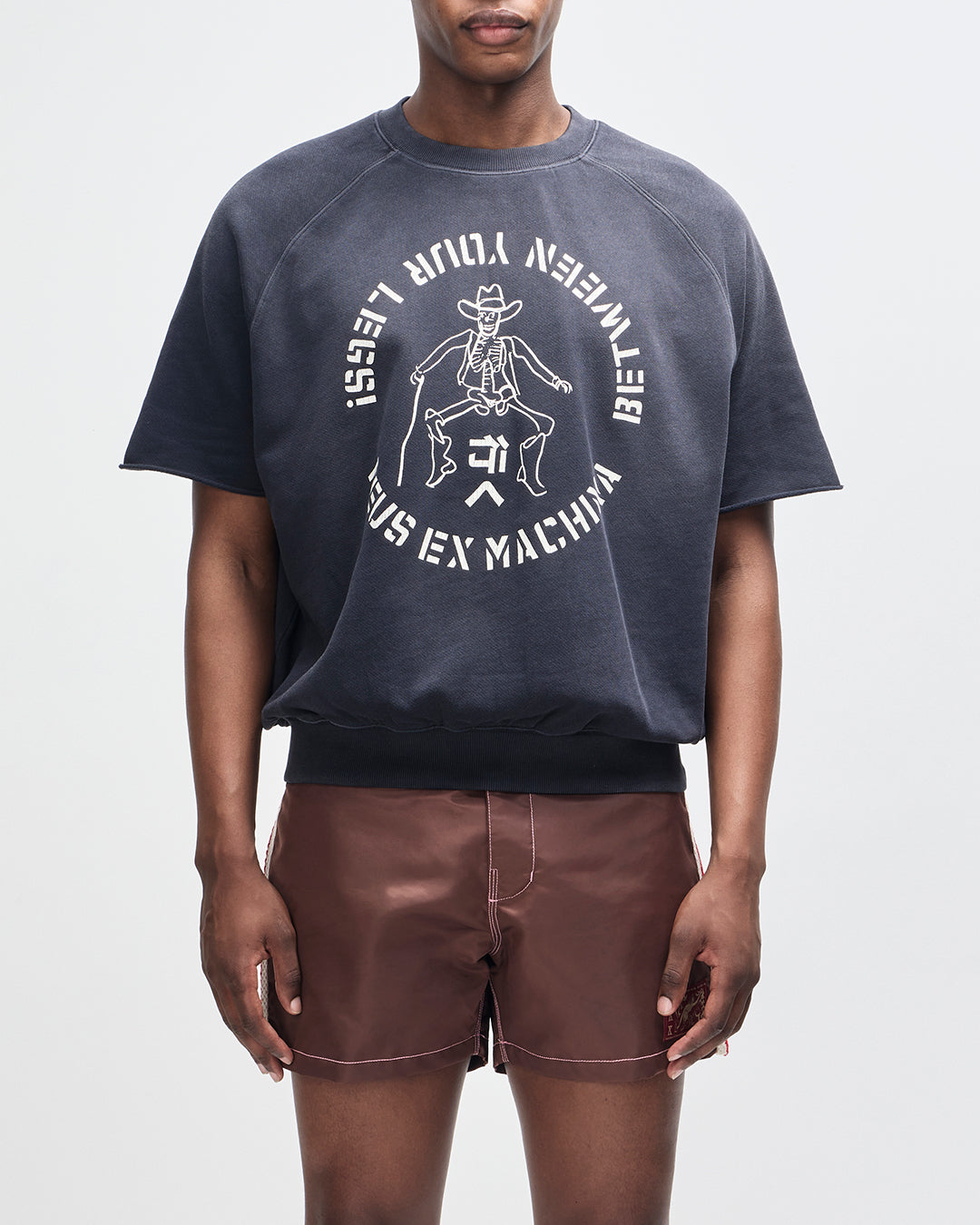 Sweaters | Deus Ex Machina | Focustra Short Sleeve Sweat - Black