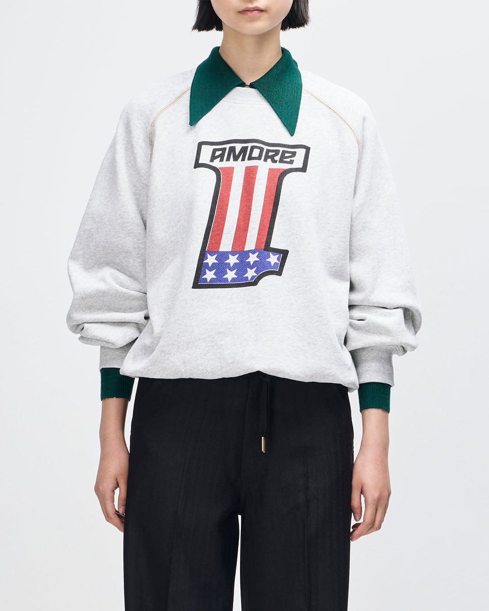 Greige Marle Sweaters | Deus Ex Machina | One More Marle Crew - Lt Grey Marle – Deus ...