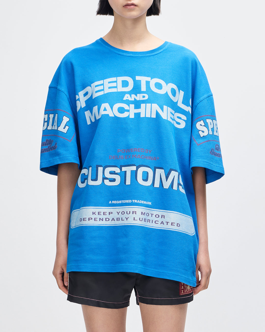 T-Shirts | Deus Ex Machina | Flohmarkt Oversized Tee - Daphne Blue