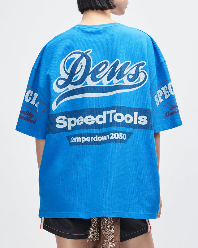 Flohmarkt Oversized Tee - Daphne Blue