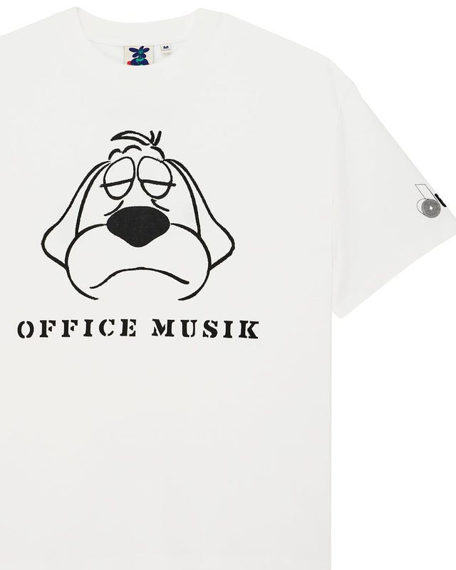 Office Musique Tee - Vintage White