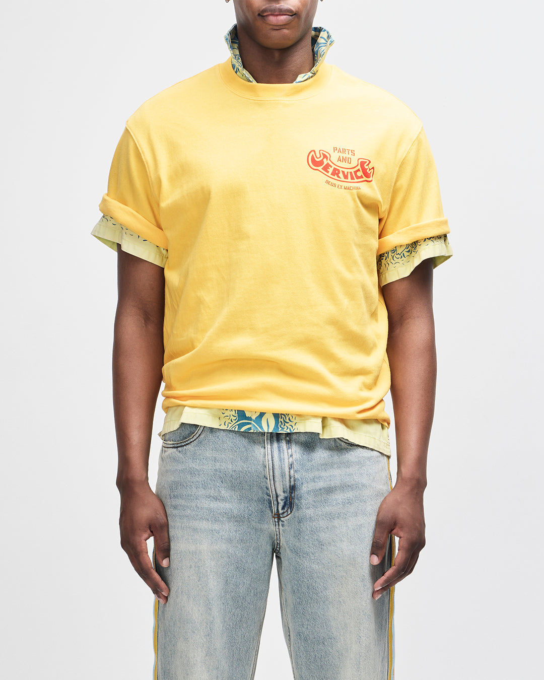 T-Shirts | Deus Ex Machina | Ruff And Smooth - Citrus Yellow