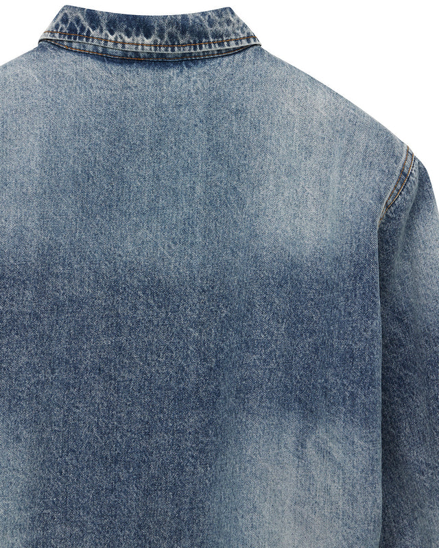 Grand Raid Denim Bomber - Stonewash Indigo