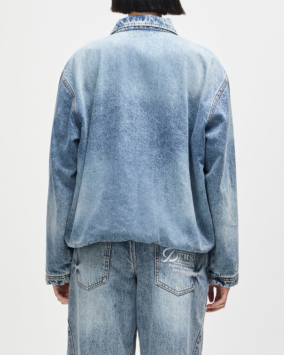Jackets | Deus Ex Machina | Grand Raid Denim Bomber - Stonewash