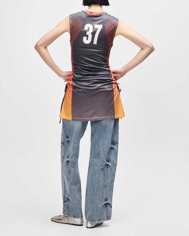 De Soleil Moto Dress - Java Sunset