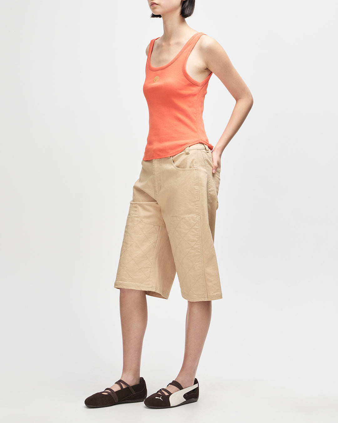 Tanks | Deus Ex Machina | June Shield Tank - Flame Orange – Deus