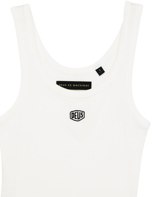 June Shield Tank - Vintage White