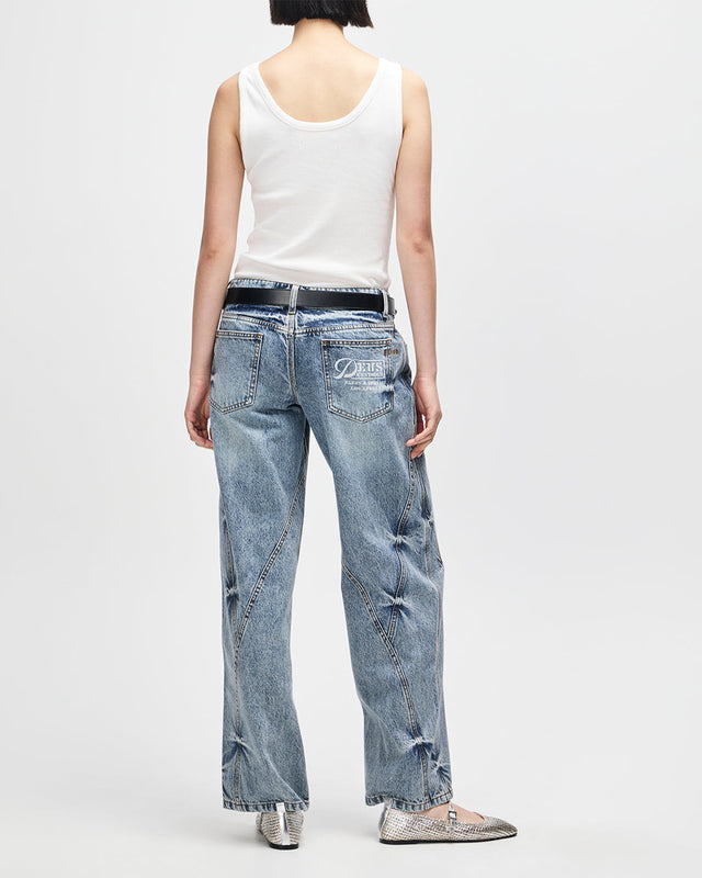 June Shield Tank - Vintage White