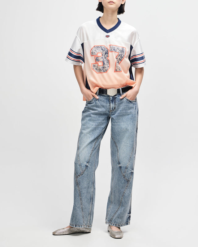 San Remo #37 Top - Flame Blanc