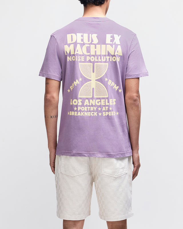 Noise Pollution Tee Grape Purple, View 2