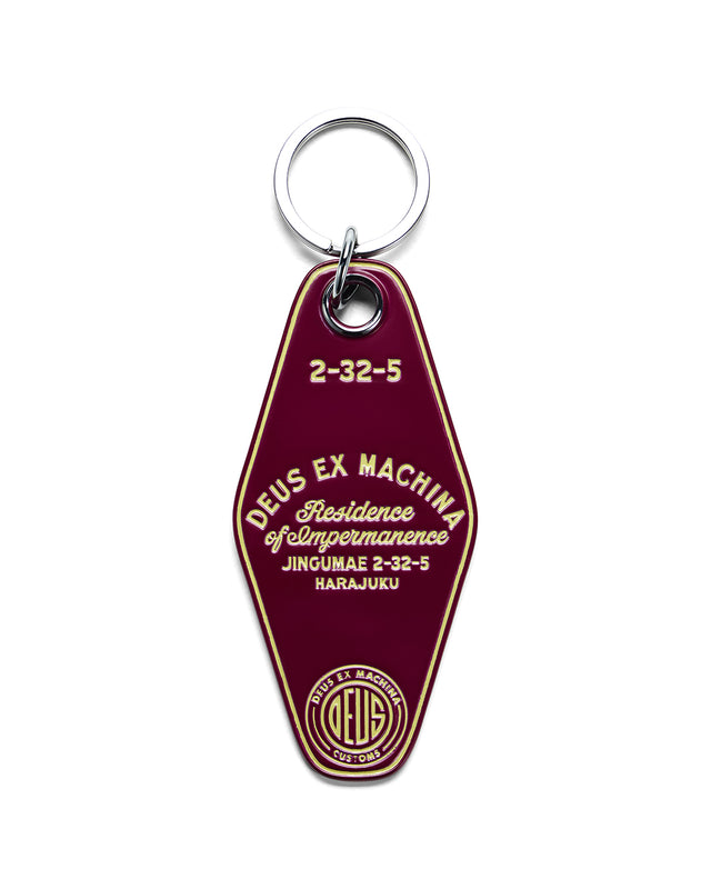 Harajuku Key Tag - Burgundy, view 2