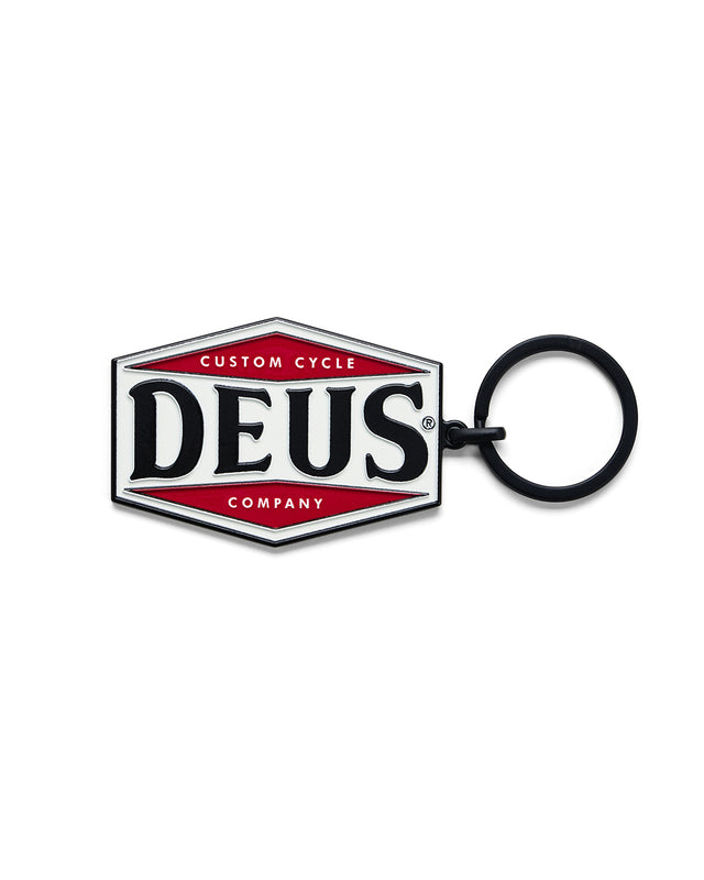 Balsa Key Tag - Red-White, view 1