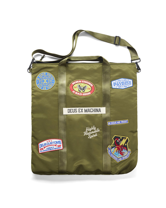 Flight Helmet Tote - Olive Green, view 1