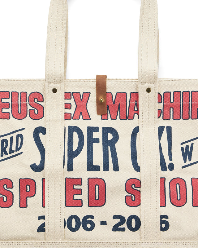 Chess Canvas Tote - Off White, view 3