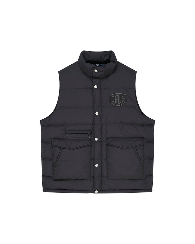 Carson Down Vest - Black, view 3