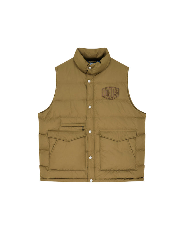 Carson Down Vest - Olive, view 3