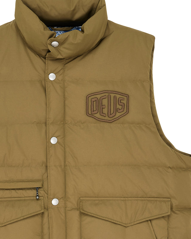Carson Down Vest - Olive, view 8