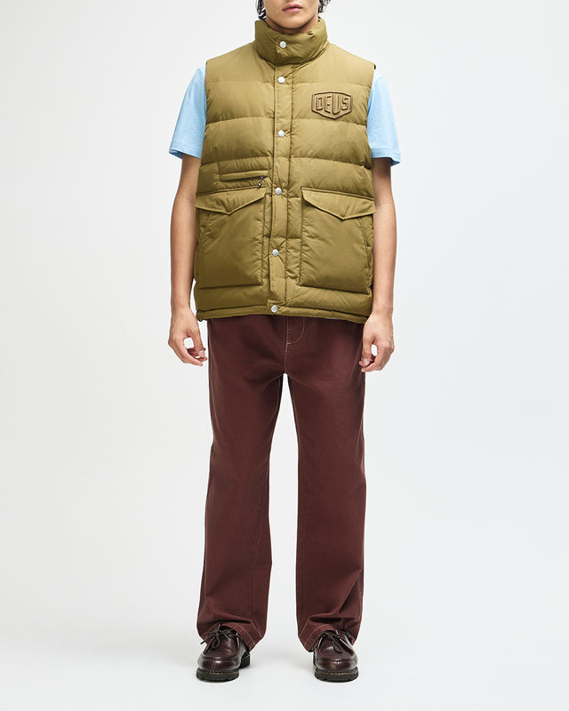 Carson Down Vest - Olive, view 5