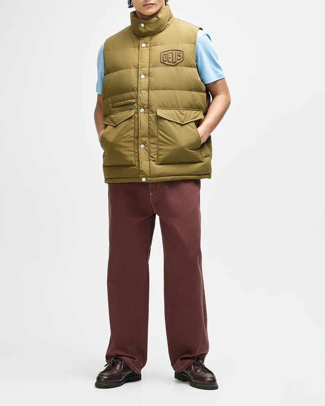 Carson Down Vest - Olive, view 11