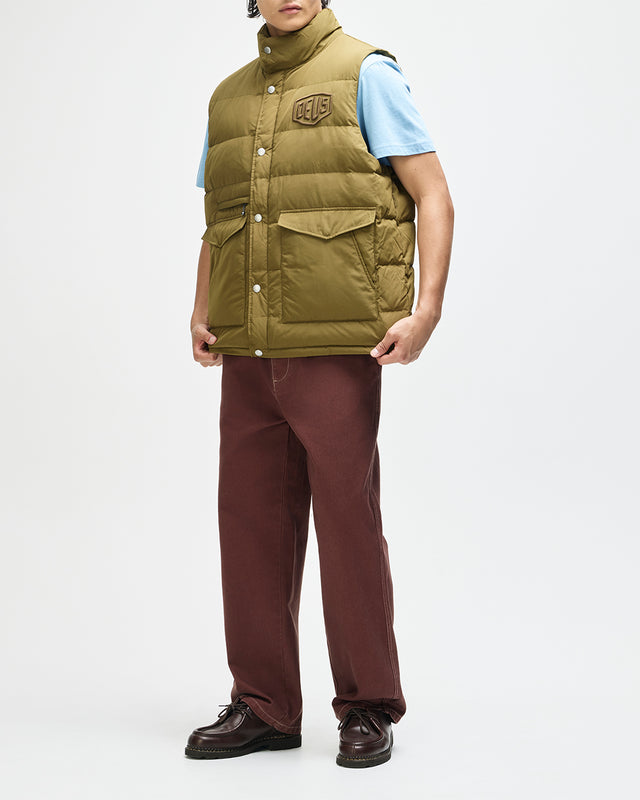 Carson Down Vest - Olive, view 10