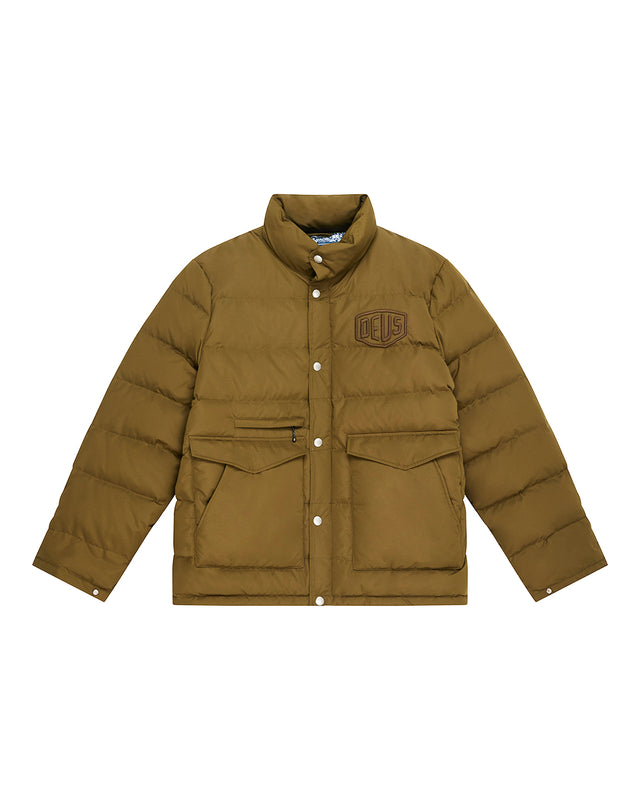 Carson Down Jacket - Olive, view 4