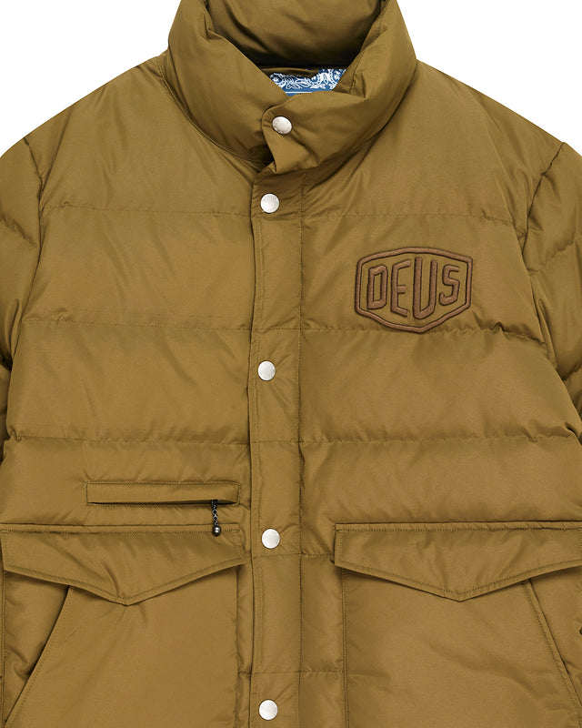 Carson Down Jacket - Olive, view 9