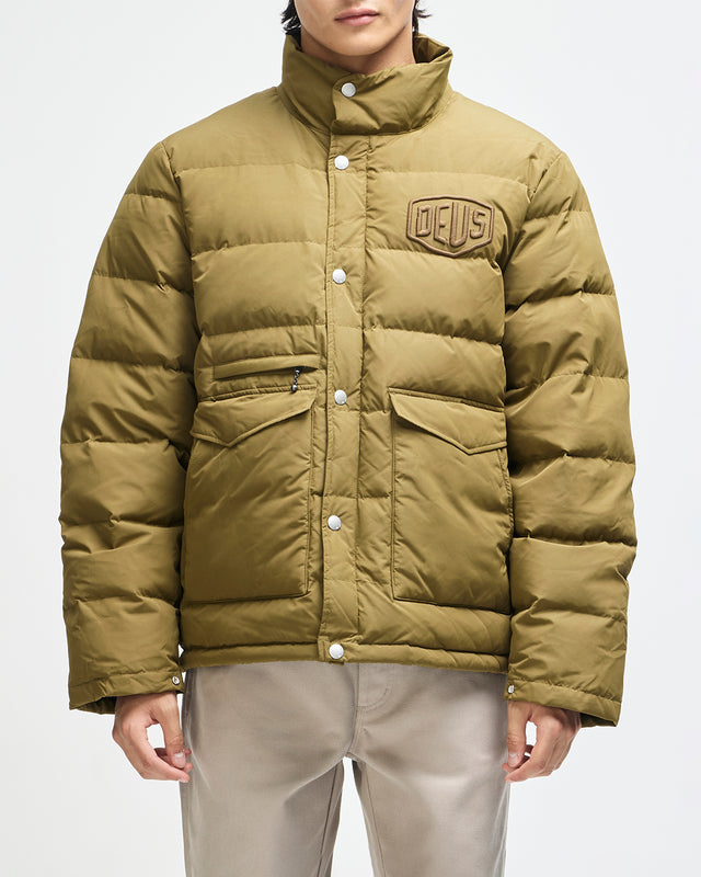 Carson Down Jacket - Olive, view 1
