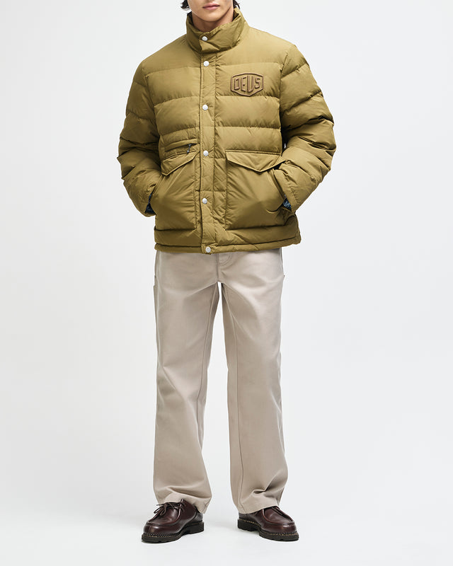 Carson Down Jacket - Olive, view 12
