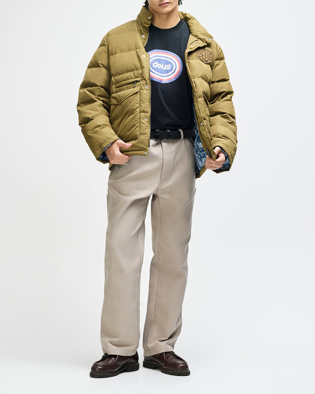Carson Down Jacket - Olive, view 8