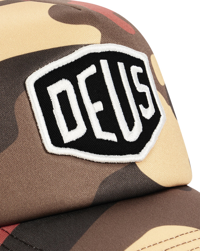 Ombre Shield Trucker - Rust Camo, view 3