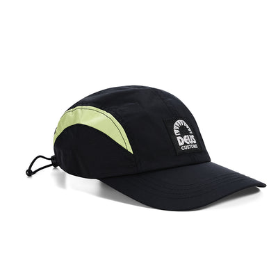 Master Stroke 4 Panel Cap (Plain) - Black, view 1|Flatlay