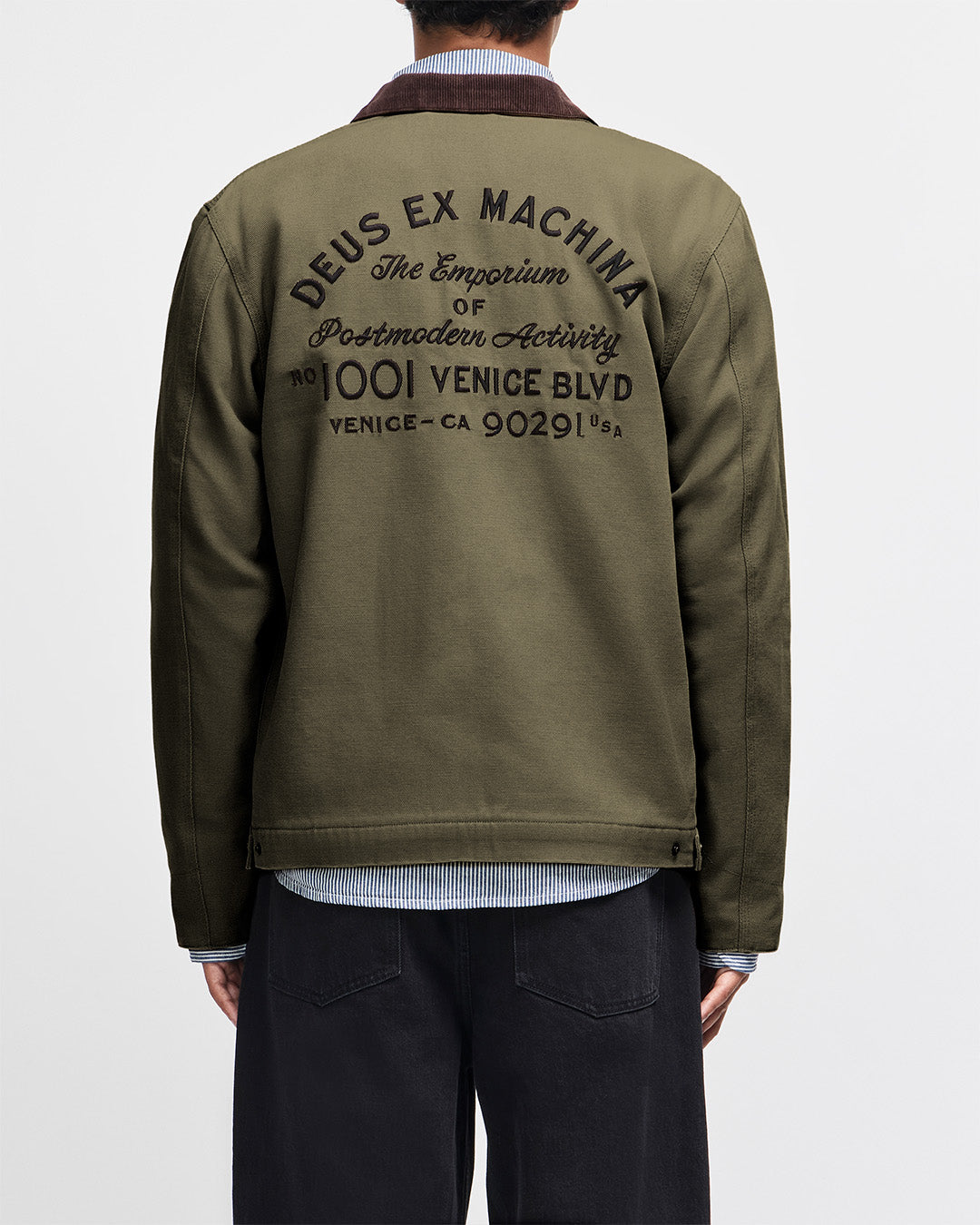Jackets | Deus Ex Machina | Address Workwear Jacket - Olive Green