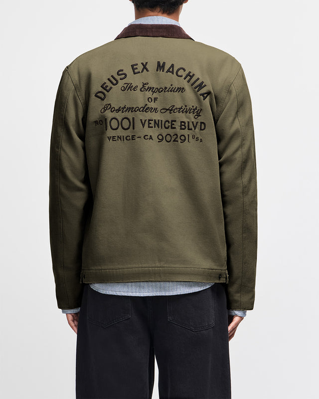 Address Workwear Jacket - Olive Green