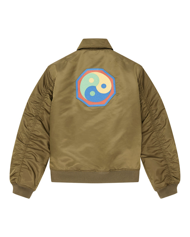 Monty Flight Jacket - Olive Green, view 4