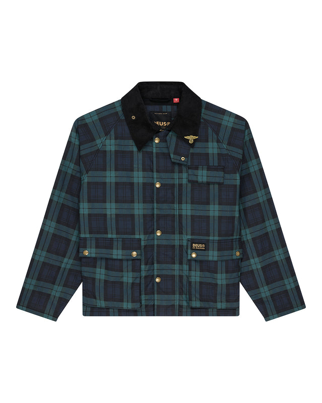 Marsden Hunting Jacket - Green Check, view 4