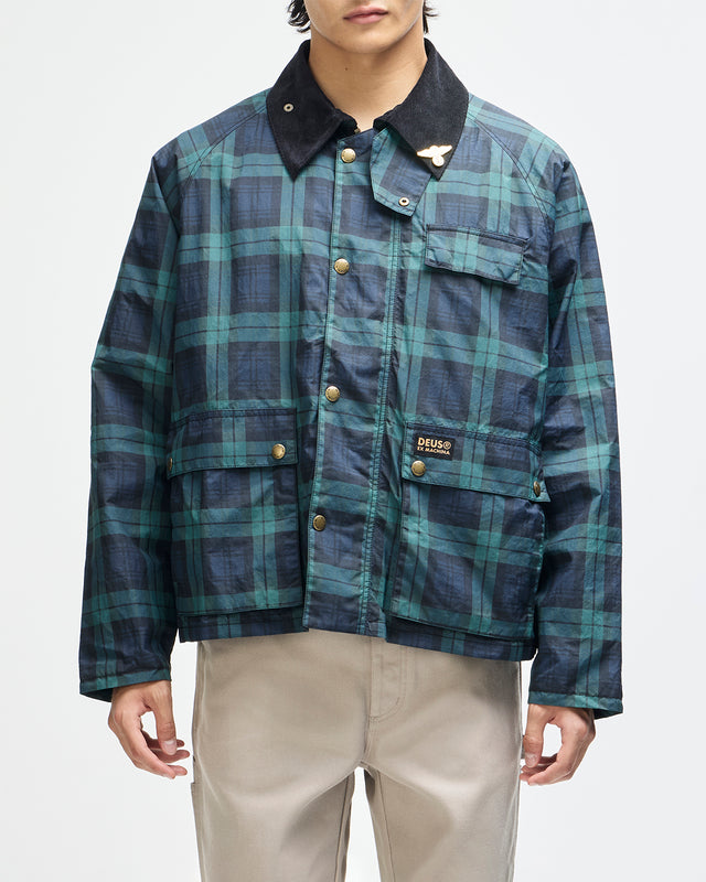 Marsden Hunting Jacket - Green Check, view 1