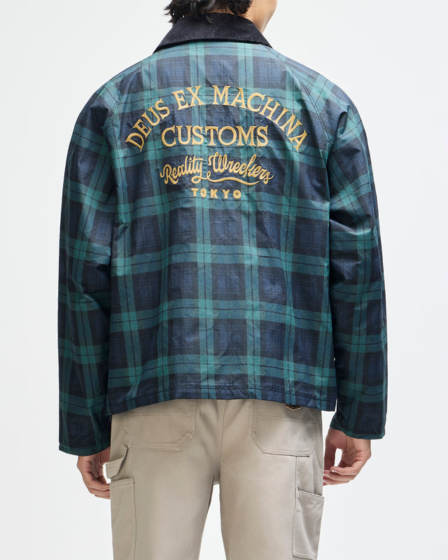 Marsden Hunting Jacket - Green Check, view 2