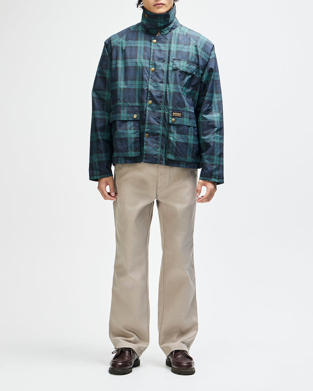 Marsden Hunting Jacket - Green Check, view 8
