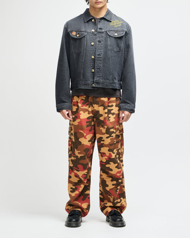Unchained Trucker Jacket - Washed Black, view 5