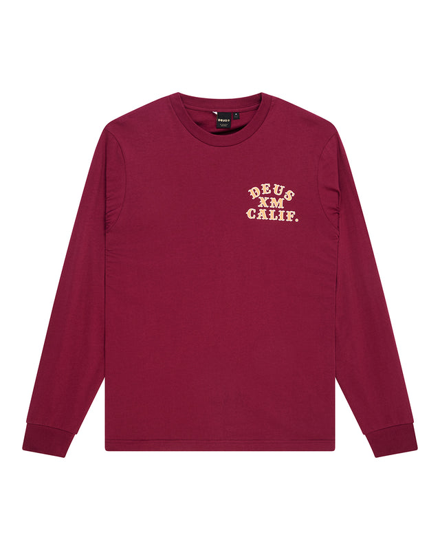 Quick Strike LS Tee - Burgundy, view 3