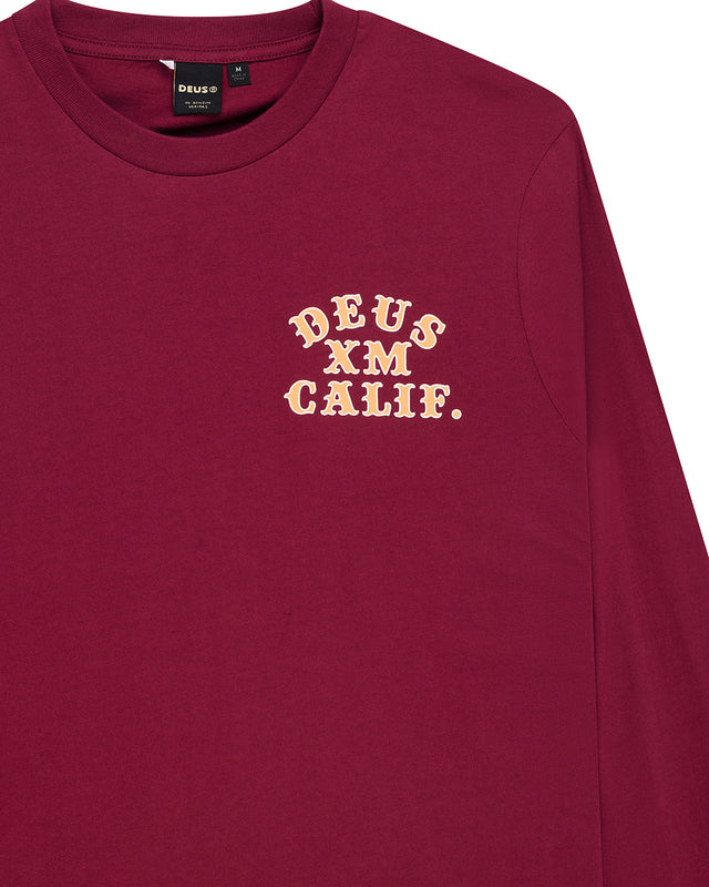 Quick Strike LS Tee - Burgundy, view 7
