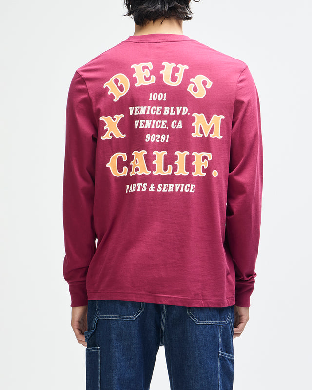 Quick Strike LS Tee - Burgundy, view 2