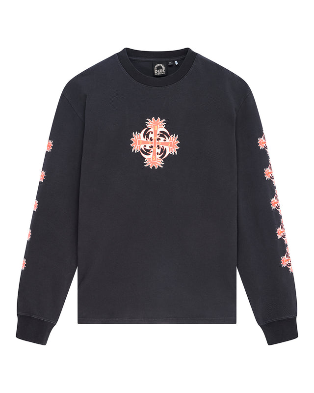 Swivel Ls Tee - Anthracite Grey, view 3