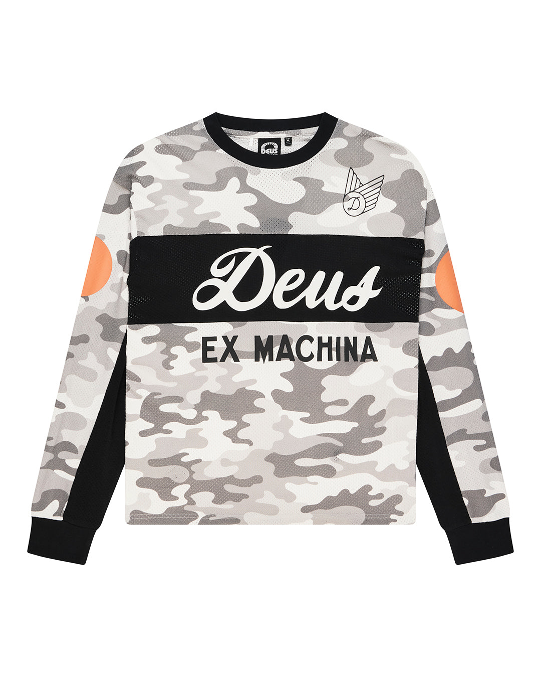 Moto Jerseys | Deus Ex Machina | Ombre Moto Jersey - Grey Camo