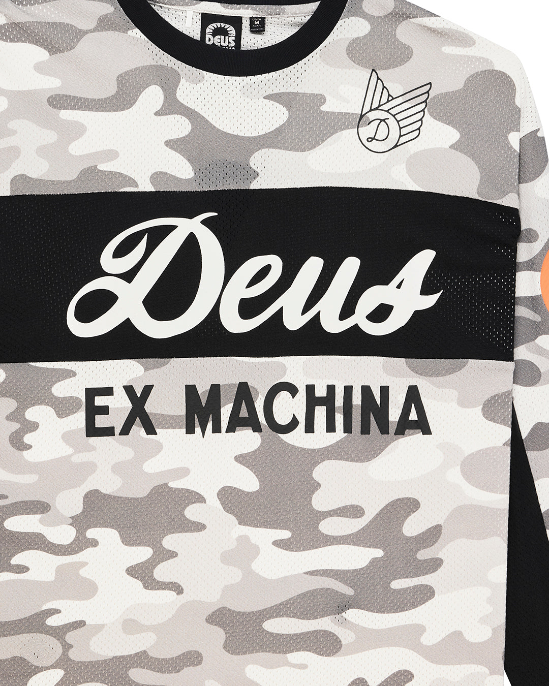 Moto Jerseys | Deus Ex Machina | Ombre Moto Jersey - Grey Camo