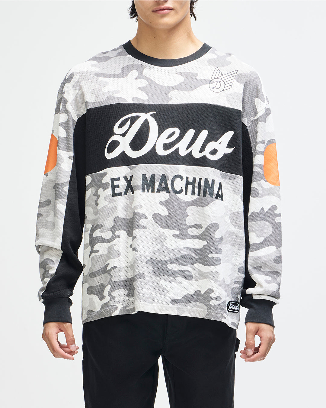 Deus ex Machina モトジャージ Moto Jerseys | Deus Ex Machina | Ombre Moto Jersey - Grey Camo