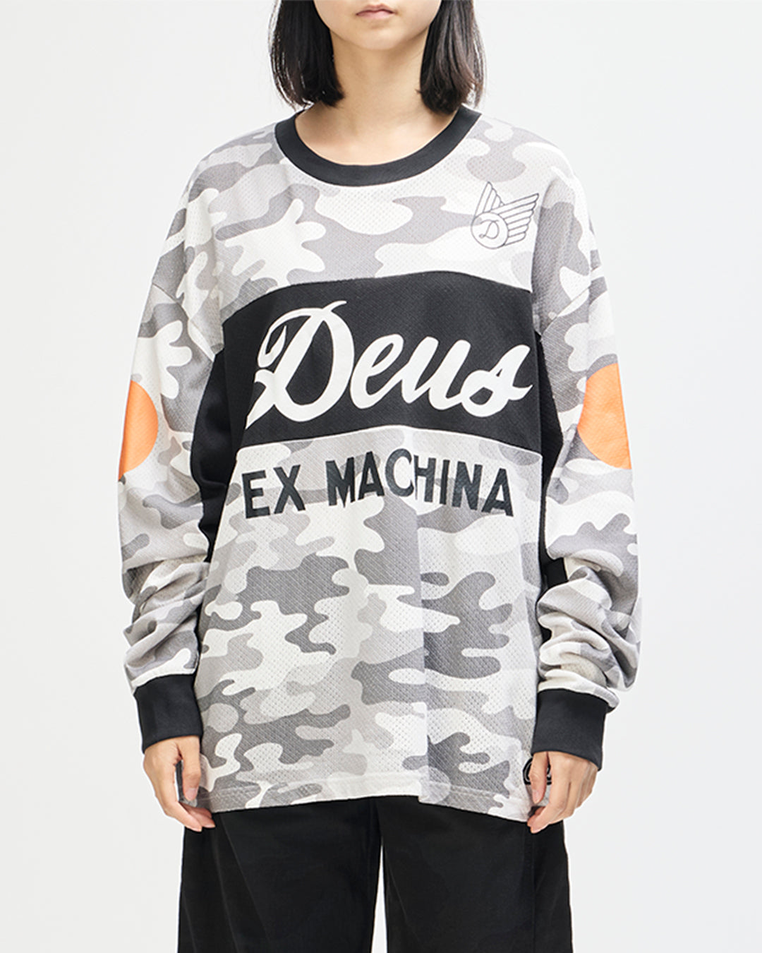 Moto Jerseys | Deus Ex Machina | Ombre Moto Jersey - Grey Camo