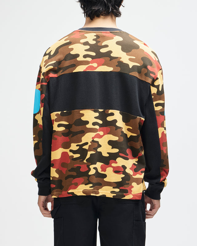 Ombre Moto Jersey - Rust Camo