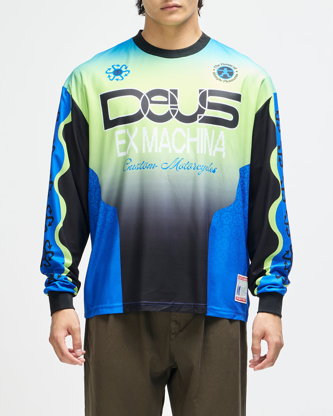 Moto Jerseys | Deus Ex Machina | Manhole Moto Jersey - Black